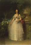 Kaulbach Friedrich August von Portrait of Grand Duchess Alexandra Iosifovna  - Hermitage